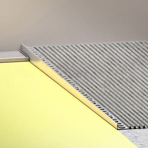 CELOX SP profil 10mm/1,5m, spádový, ľavý, kartáčovaná nerez 135100 Obrázek - fotka