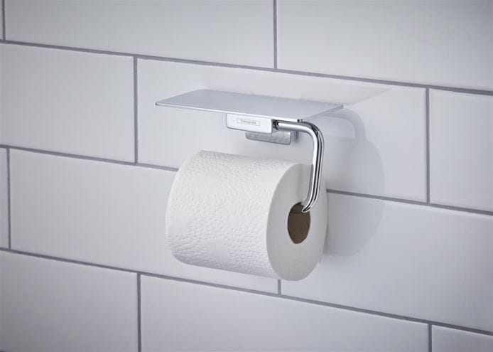 HANSGROHE ADDSTORIS držiak na toaletný papier s poličkou, nástenný, chróm 41772000 Obrázek - fotka