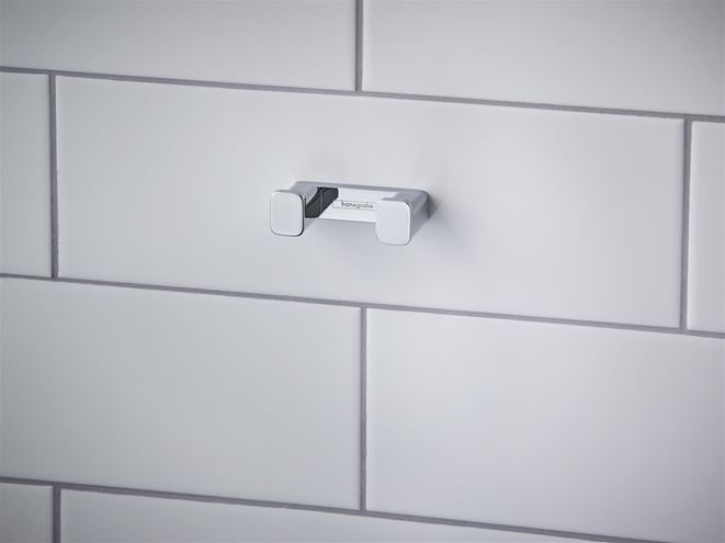 HANSGROHE ADDSTORIS dvojháčik na uteráky, chróm 41755000 Obrázek - fotka