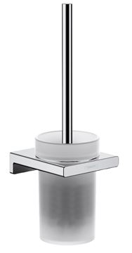 HANSGROHE ADDSTORIS WC kefa, nástenná, sklo, chróm