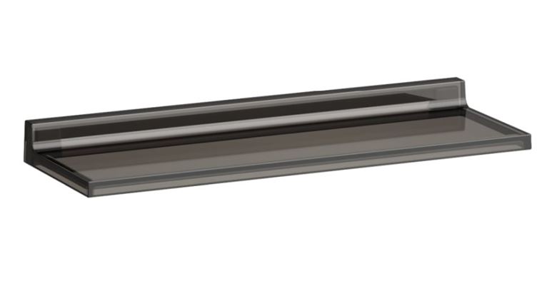 KARTELL BY LAUFEN polica 450 mm, nástenná, smoky grey H3853300850001 Obrázek - Hlavní obrázek