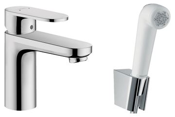 HANSGROHE VERNIS BLEND umývadlová stojanková batéria, s bidetovou sprškou, EcoSmart, chróm