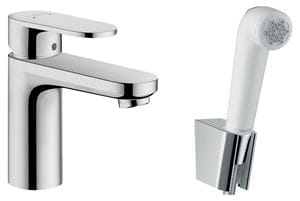 HANSGROHE VERNIS BLEND umývadlová stojanková batéria, s bidetovou sprškou, EcoSmart, chróm