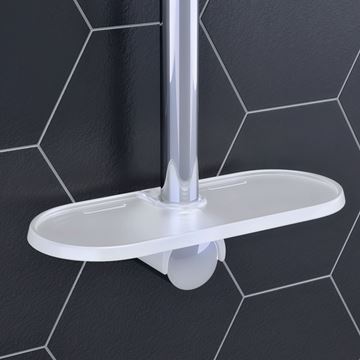 GROHE EASYREACH polica 222 mm, na sprchovú tyč, biela 27596000 Obrázek - fotka