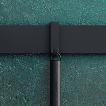 HANSGROHE WALLSTORIS háčik na uterák, na lištu, matná čierna 27929670 Obrázek - fotka