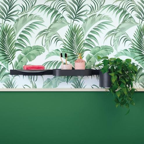 HANSGROHE WALLSTORIS nástenná lišta 700 mm, matná čierna 27904670 Obrázek - fotka