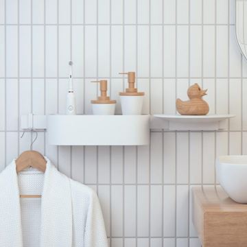 HANSGROHE WALLSTORIS nástenná lišta 500 mm, matná biela 27902700 Obrázek - fotka
