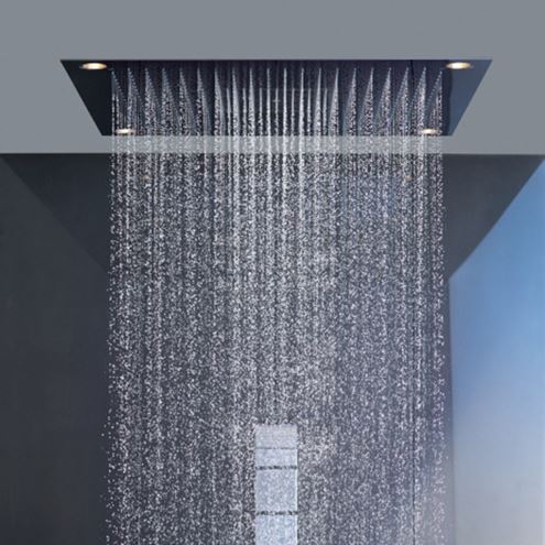 AXOR SHOWER SOLUTIONS SHOWERHEAVEN 720/720 3JET horná sprcha 720x720 mm, 3 prúdy, s LED osvetlením, vzhľad nerezu 10627800 Obrázek - fotka