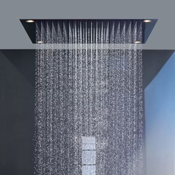 AXOR SHOWER SOLUTIONS SHOWERHEAVEN 720/720 3JET horná sprcha 720x720 mm, 3 prúdy, s LED osvetlením, vzhľad nerezu 10627800 Obrázek - fotka