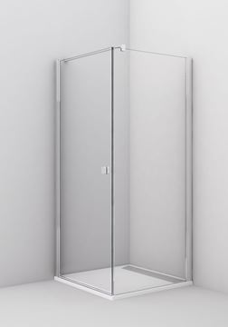CONCEPT 200 CONT1 bočná stena 80x200 cm, čierna/číre sklo CONT10800607 Obrázek - fotka