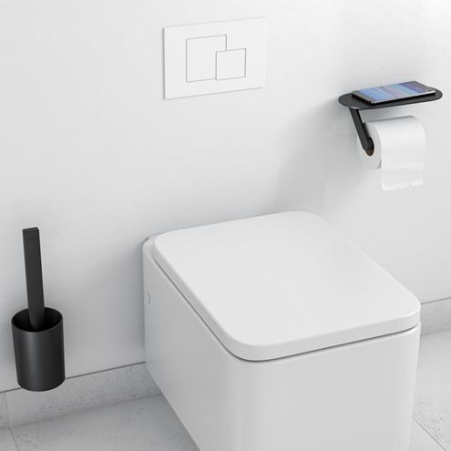 HANSGROHE WALLSTORIS sada doplnkov pre WC, matná čierna 27969670 Obrázek - fotka