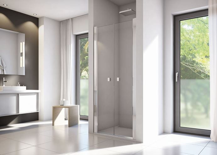 CONCEPT 200 sprchové dvere 80x200 cm, lietacie, čierna/číre sklo CON20800607 Obrázek - fotka