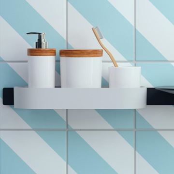 HANSGROHE WALLSTORIS polica 250 mm, na lištu, biela 27913700 Obrázek - fotka