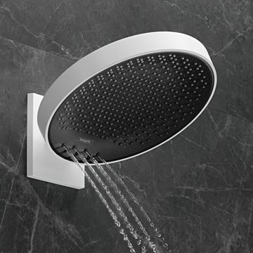 HANSGROHE RAINFINITY 360 3JET horná sprcha pr. 360 mm, 3 prúdy, s ramenom, matná biela 26234700 Obrázek - fotka