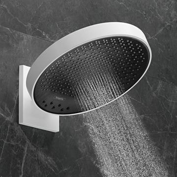 HANSGROHE RAINFINITY 360 3JET horná sprcha pr. 360 mm, 3 prúdy, s ramenom, matná biela 26234700 Obrázek - fotka