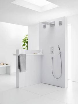HANSGROHE RAINDANCE RAINFALL 180 2JET horná sprcha 445x214 mm, 2 prúdy, chróm 28433000 Obrázek - fotka