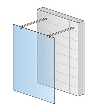 CONCEPT 200 CONFP stena walk-in 140x200 cm, čierna/číre sklo CONFP1400607 Obrázek - fotka