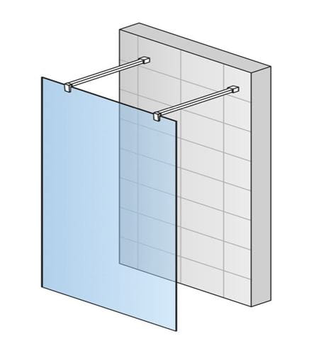 CONCEPT 200 CONFP stena walk-in 140x200 cm, čierna/číre sklo CONFP1400607 Obrázek - fotka