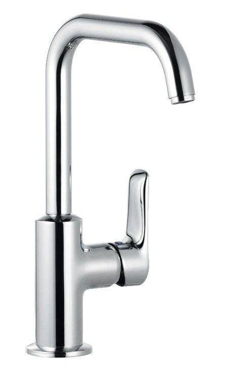 KLUDI PURE&SOLID umývadlová stojanková batéria, s odtokovou súpravou, chróm