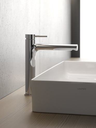 LAUFEN TWINPLUS umývadlová stojanková batéria, s odtokovou súpravou, chróm HF905403100000 Obrázek - fotka
