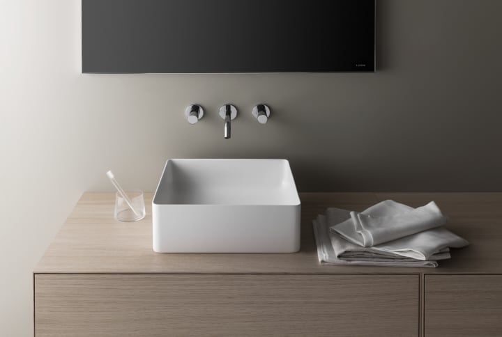 KARTELL BY LAUFEN umývadlová podomietková batéria, chróm H3123360041201 Obrázek - fotka