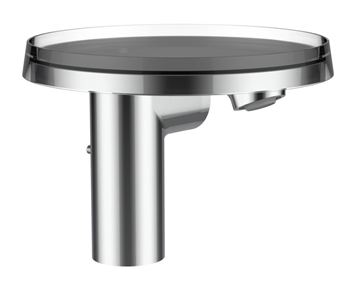 KARTELL BY LAUFEN umývadlová stojanková batéria, s odtokovou súpravou a odkladacou plochou, chróm, transparent H3113310041111 Obrázek - fotka