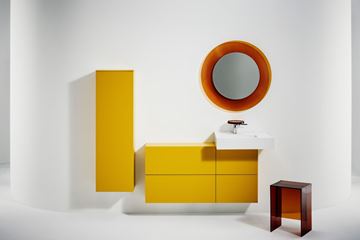 KARTELL BY LAUFEN umývadlová stojanková batéria, s odkladacou plochou, chróm, transparent H3113310041101 Obrázek - fotka