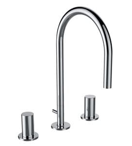 KARTELL BY LAUFEN umývadlová stojanková batéria, 3-otvorová, chróm