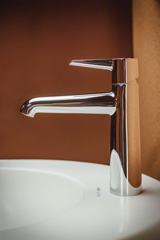 LAUFEN PURE umývadlová stojanková batéria, s odtokovou súpravou, chróm HF901701100000 Obrázek - fotka