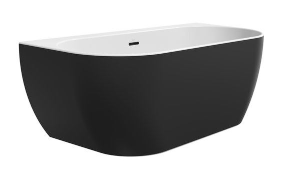 RAVAK FREEDOM W voľne stojaca vaňa 166x80 cm, s nožičkami, akrylát, čierna/biela XC00100027 Obrázek - Hlavní obrázek