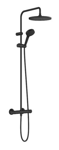 HANSGROHE VERNIS BLEND SHOWERPIPE 240 sprchový set s termostatickou batériou, horná sprcha, ručná sprcha s 2 prúdmi, tyč, hadica, matná čierna 26426670 Obrázek - Hlavní obrázek