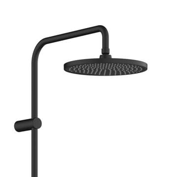 HANSGROHE VERNIS BLEND SHOWERPIPE 240 vaňová termostatická batéria, s hornou a ručnou sprchou s 2 prúdmi, matná čierna 26899670 Obrázek - fotka