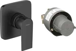 HANSGROHE VERNIS SHAPE sprchová podomietková batéria, s telesom, matná čierna