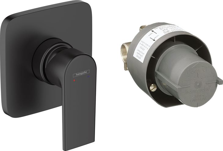 HANSGROHE VERNIS SHAPE sprchová podomietková batéria, s telesom, matná čierna 71662670 Obrázek - Hlavní obrázek