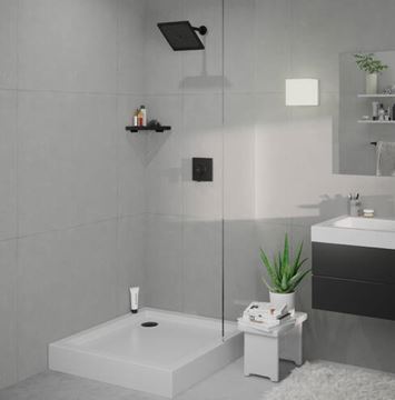 HANSGROHE CROMETTA E 240 1JET horná sprcha 240x240 mm, matná čierna 26726670 Obrázek - fotka