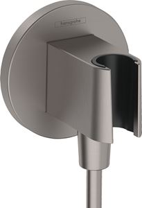 HANSGROHE FIXFIT S držiak s pripojením na vodu, kartáčovaný čierny chróm