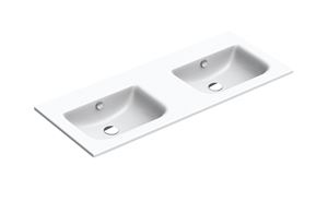 CONCEPT S dvojumývadlo 125 cm, s prepadom, Cataglaze