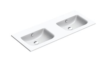 CONCEPT S dvojumývadlo 125 cm, s prepadom, Cataglaze