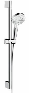 HANSGROHE CROMETTA VARIO 2JET sprchová súprava 3-dielna, ručná sprcha pr. 100 mm, 2 prúdy, tyč, hadica, Green, biela/chróm