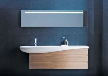LAUFEN ILBAGNOALESSI ONE umývadlo 160 cm, s otvorom pre batériu a prepadom, LCC H8149714001041 Obrázek - fotka