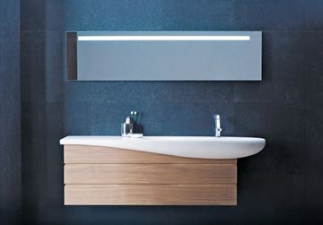 LAUFEN ILBAGNOALESSI ONE umývadlo 120 cm, s otvorom pre batériu a prepadom, LCC H8149744001041 Obrázek - fotka