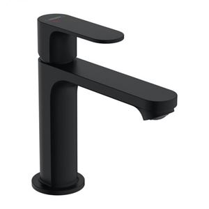 HANSGROHE REBRIS E umývadlová stojanková batéria, CoolStart, EcoSmart+, s odtokovou súpravou, matná čierna