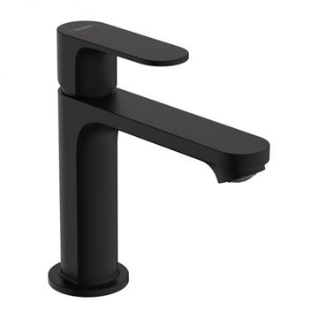 HANSGROHE REBRIS E umývadlová stojanková batéria, CoolStart, EcoSmart+, s odtokovou súpravou, matná čierna