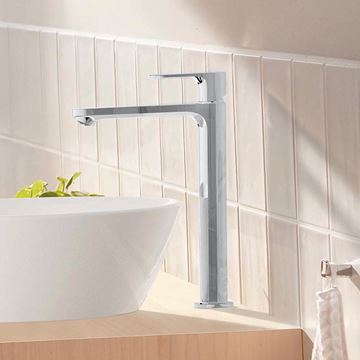 HANSGROHE REBRIS E umývadlová stojanková batéria, CoolStart, EcoSmart+, s odtokovou súpravou, chróm 72590000 Obrázek - fotka