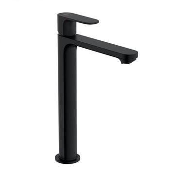 HANSGROHE REBRIS E umývadlová stojanková batéria, CoolStart, EcoSmart+, s odtokovou súpravou, matná čierna