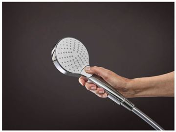 HANSGROHE CROMA SELECT S 3JET ručná sprcha pr. 110 mm, 3 prúdy, biela/chróm 26802400 Obrázek - fotka
