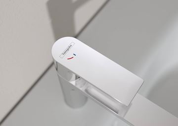 HANSGROHE REBRIS E umývadlová stojanková batéria, CoolStart, EcoSmart, s odtokovou súpravou, chróm 72551000 Obrázek - fotka
