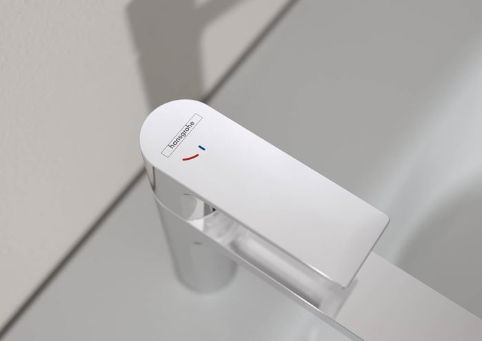 HANSGROHE REBRIS E umývadlová stojanková batéria, CoolStart, EcoSmart, s odtokovou súpravou, chróm 72551000 Obrázek - fotka