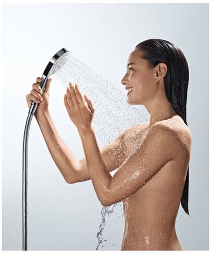 HANSGROHE CROMA SELECT S 3JET ručná sprcha pr. 110 mm, 3 prúdy, biela/chróm 26800400 Obrázek - fotka