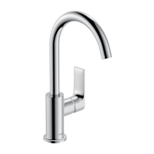 HANSGROHE REBRIS E umývadlová stojanková batéria, EcoSmart, s odtokovou súpravou, chróm 72576000 Obrázek - Hlavní obrázek